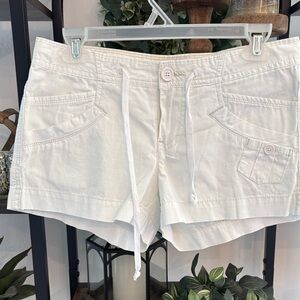 UNIONBAY White Drawstring Cotton Shorts Juniors size 3
